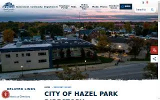 Hazel Park City Hall website