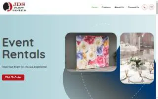 JDS Party Rentals of Madison Heights website