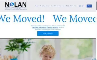 Nolan Speech & Language Center website