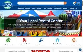 Rental World of Oak Park website