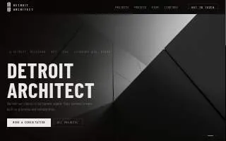 Detroit Architect website