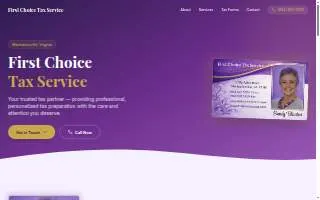 First Choice Taxes - Highland Park website