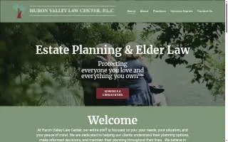 Huron Valley Law Center, PLC website