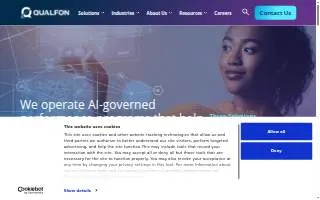 Qualfon of Highland Park website