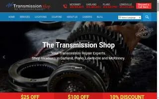 The Transmission Shop of Highland Park website