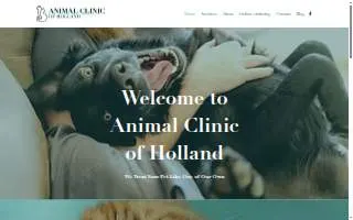 Animal Clinic of Holland PLLC website