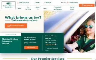 Christian Brothers Automotive Holland website