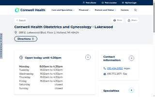 Corewell Health Obstetrics & Gynecology - Lakewood