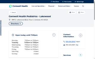 Corewell Health Pediatrics - Lakewood