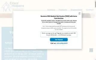 Elders' Helpers website