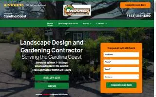 Evergreen Landscaping of Holland website
