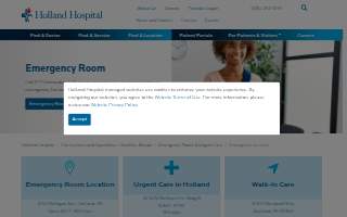 Holland Hospital Emergency Room