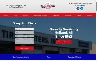 Holland Tire & Automotive Service Center website