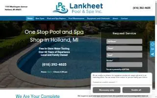 Lankheet Pool & Spa Inc website