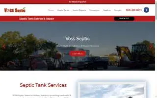 Voss Septic of Holland website