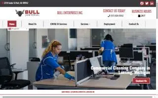 Bull Janitorial website