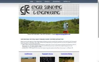 Enger Surveying & Engineering website