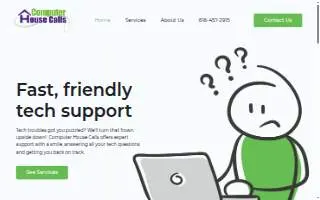 Computer House Calls of Hudsonville website