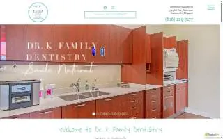 Dr K Family Dentistry website