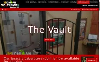 Michigan Escape Games of Hudsonville website
