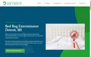 Bed Bug Exterminator Detroit of Inkster website