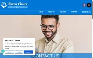 Better Choice Psychotherapy and Counseling Center website