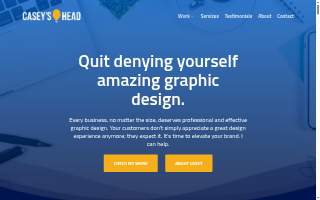 Casey's Head | Freelance Graphic Designer