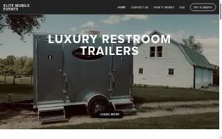 Elite Mobile Events - Luxury Restroom Trailers website