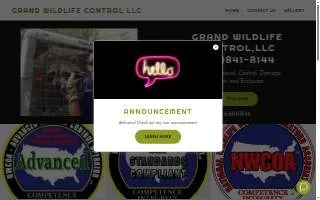 Grand Wildlife Control LLC website