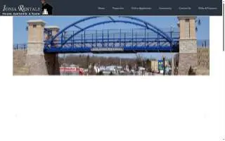 Ionia Rentals website