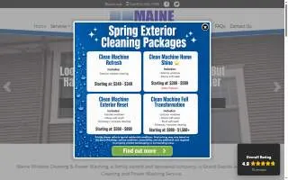 Maine Window Cleaning & Power Washing website