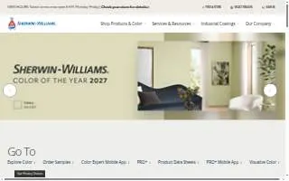 Sherwin-Williams Paint Store of Ionia website