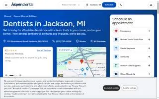 Aspen Dental - Jackson website