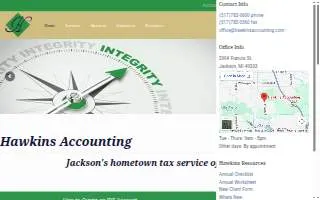 Hawkins Accounting Inc website