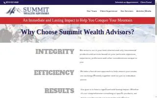 Summit Wealth Advisors of Jackson website