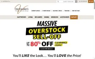 Vermeulen Furniture website