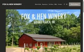 Fox & Hen Winery of Jenison website