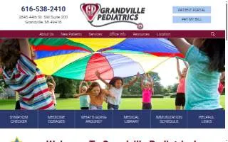 Grandville Pediatrics website