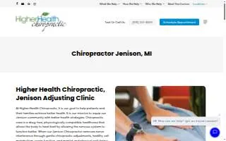Higher Health Chiropractic of Jenison website
