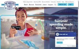 Members First Credit Union of Florida website
