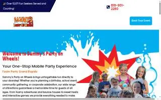 Sammys Party on Wheels website