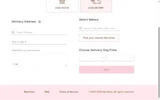 Sprinkles Donut Shop website