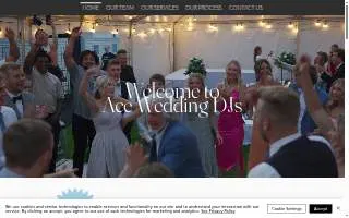 Ace Wedding DJs website
