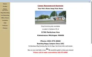 Camp Ravenwood Kennels website