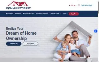 Community First Mortgage of Michigan website
