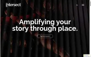 Intersect Studio website