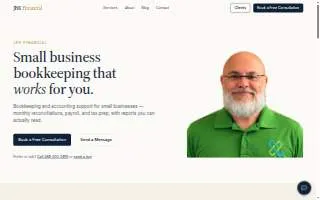 JRK Financial Bookkeeping Services website
