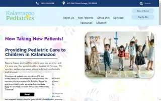 Kalamazoo Pediatrics website