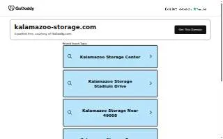 Kalamazoo Storage website