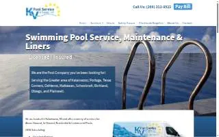 KV Pool Service & Supply, LLC of Kalamazoo website